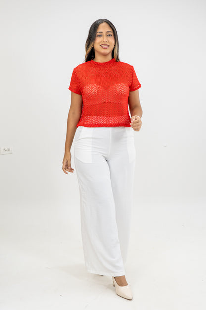 CAMISETA SINDY - COLOR ROJO