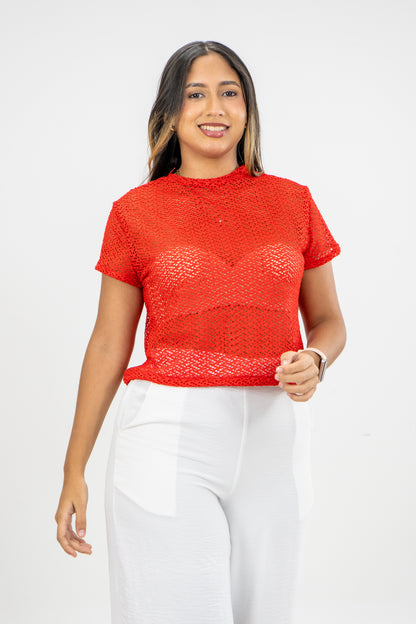 CAMISETA SINDY - COLOR ROJO