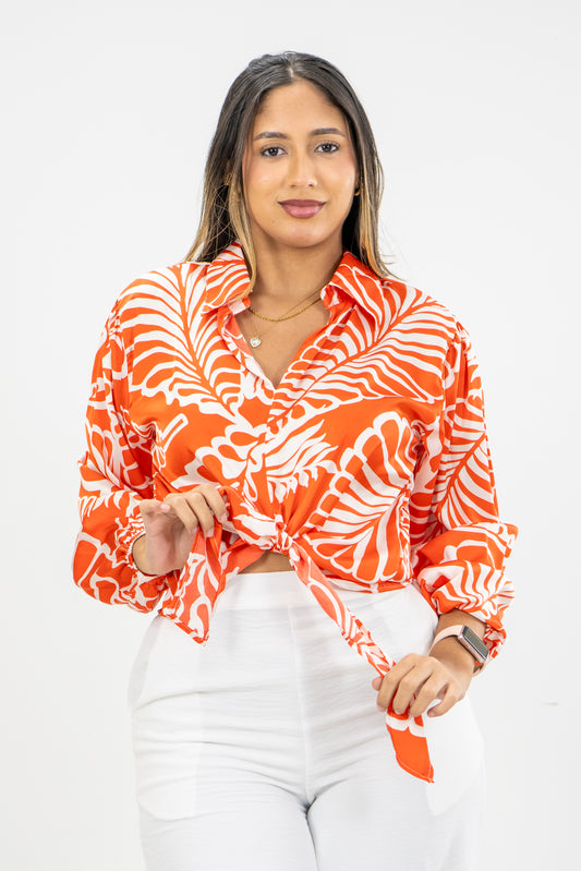 BLUSA LUPE - COLOR NARANJA