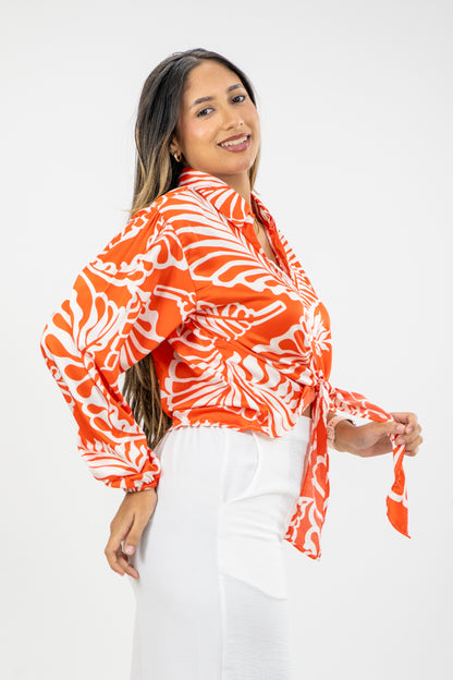 BLUSA LUPE - COLOR NARANJA