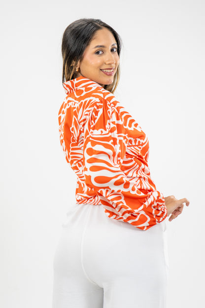 BLUSA LUPE - COLOR NARANJA