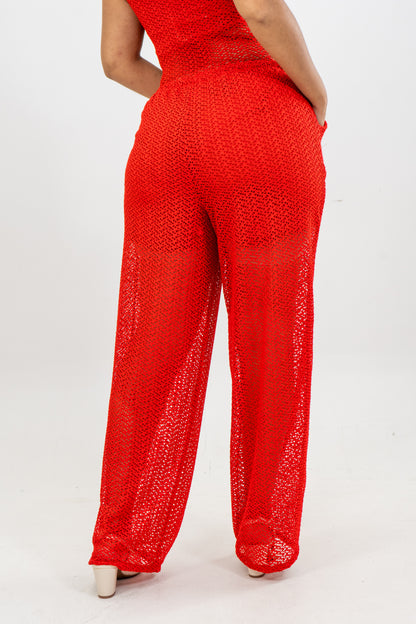 PANTALON ZAI  -  COLOR ROJO