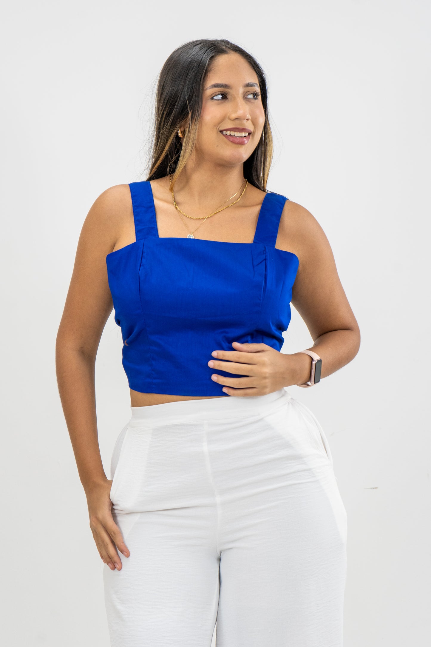 BLUSA TAYLOR - AZUL TURQUI