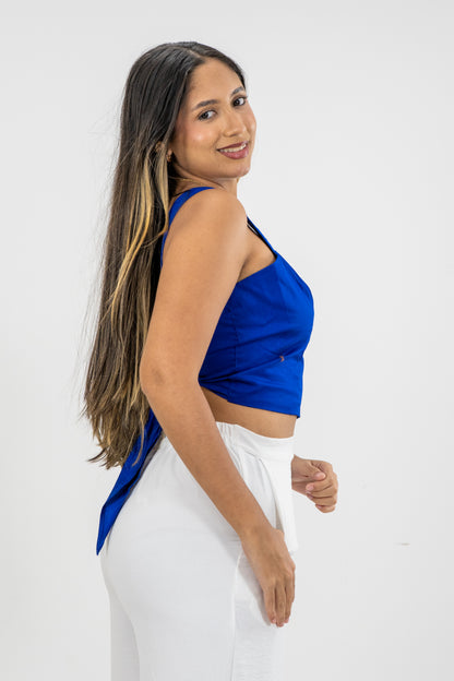 BLUSA TAYLOR - AZUL TURQUI