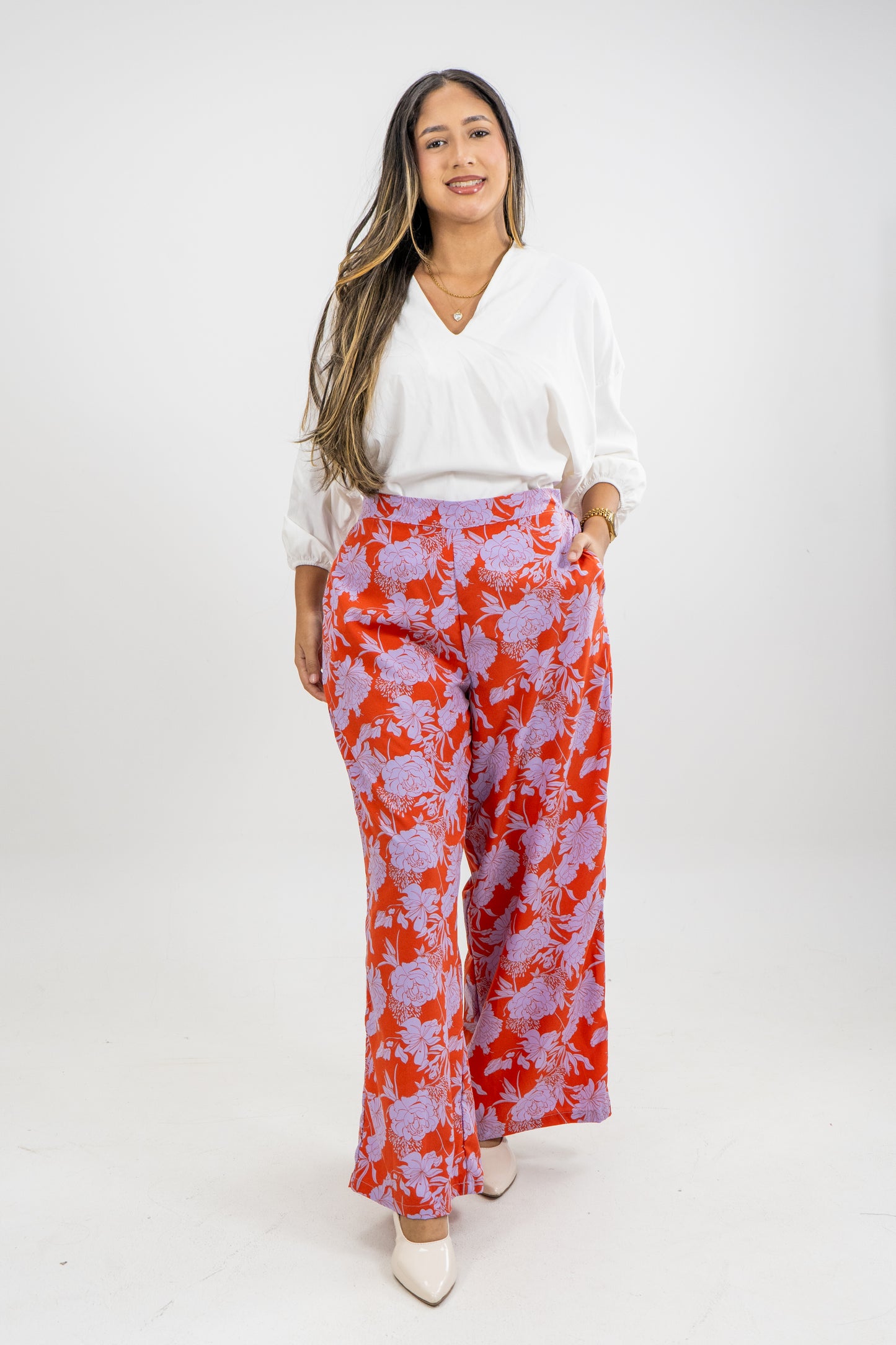 PANTALON AMBART  -  COLOR ROJO