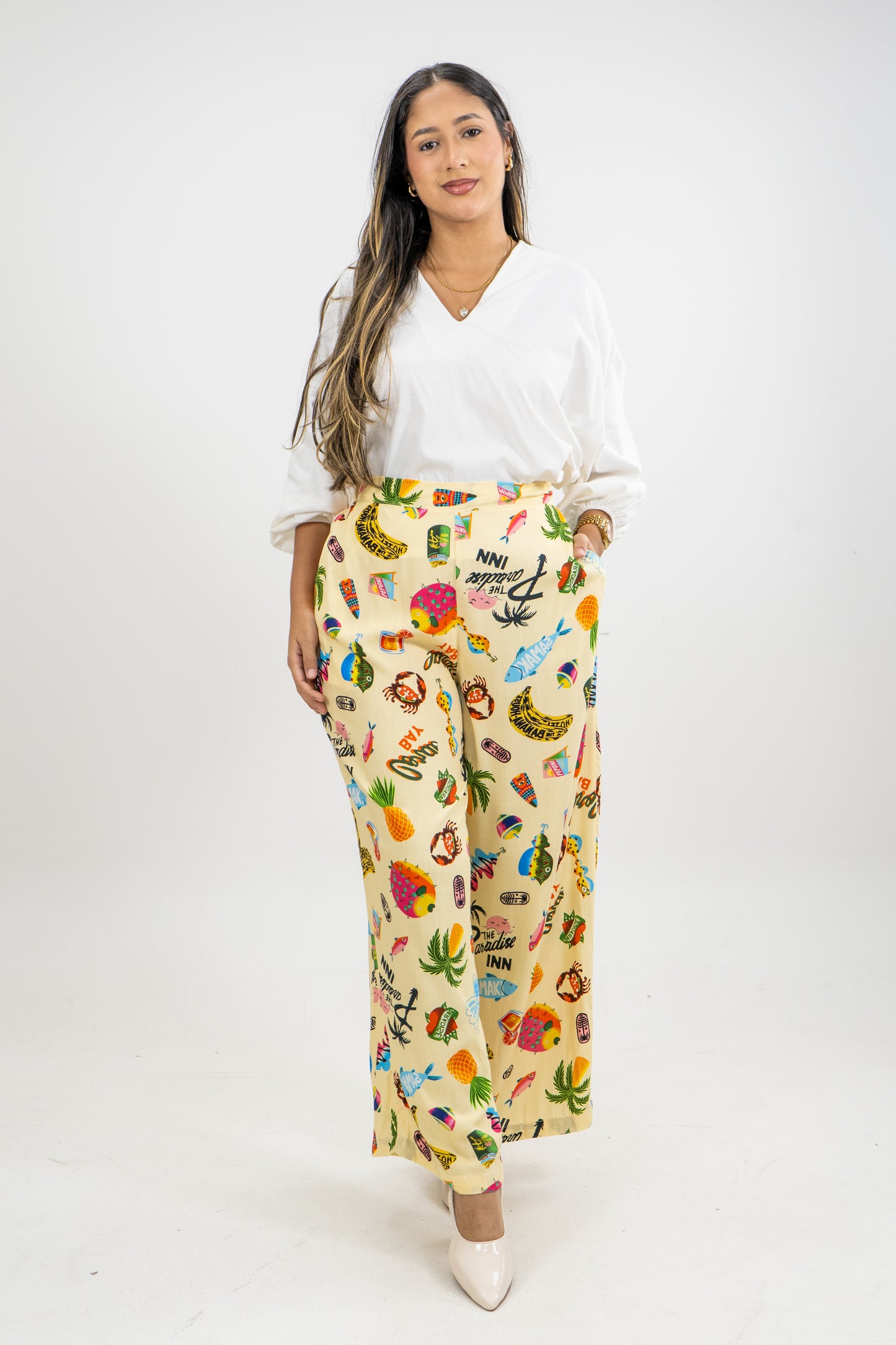 PANTALON AMBART  - COLOR AMARILLO