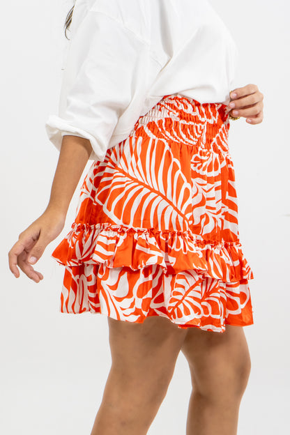 FALDA ARANZA - COLOR CORAL