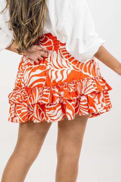 FALDA ARANZA - COLOR CORAL