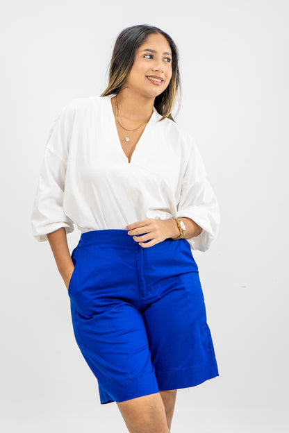 BERMUDA LIMA - AZUL TURQUI