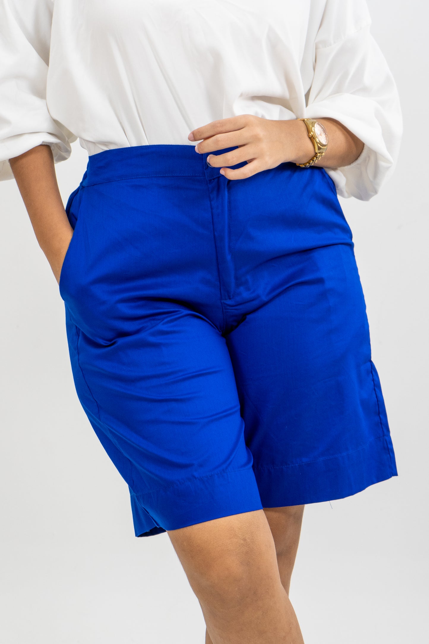 BERMUDA LIMA - AZUL TURQUI