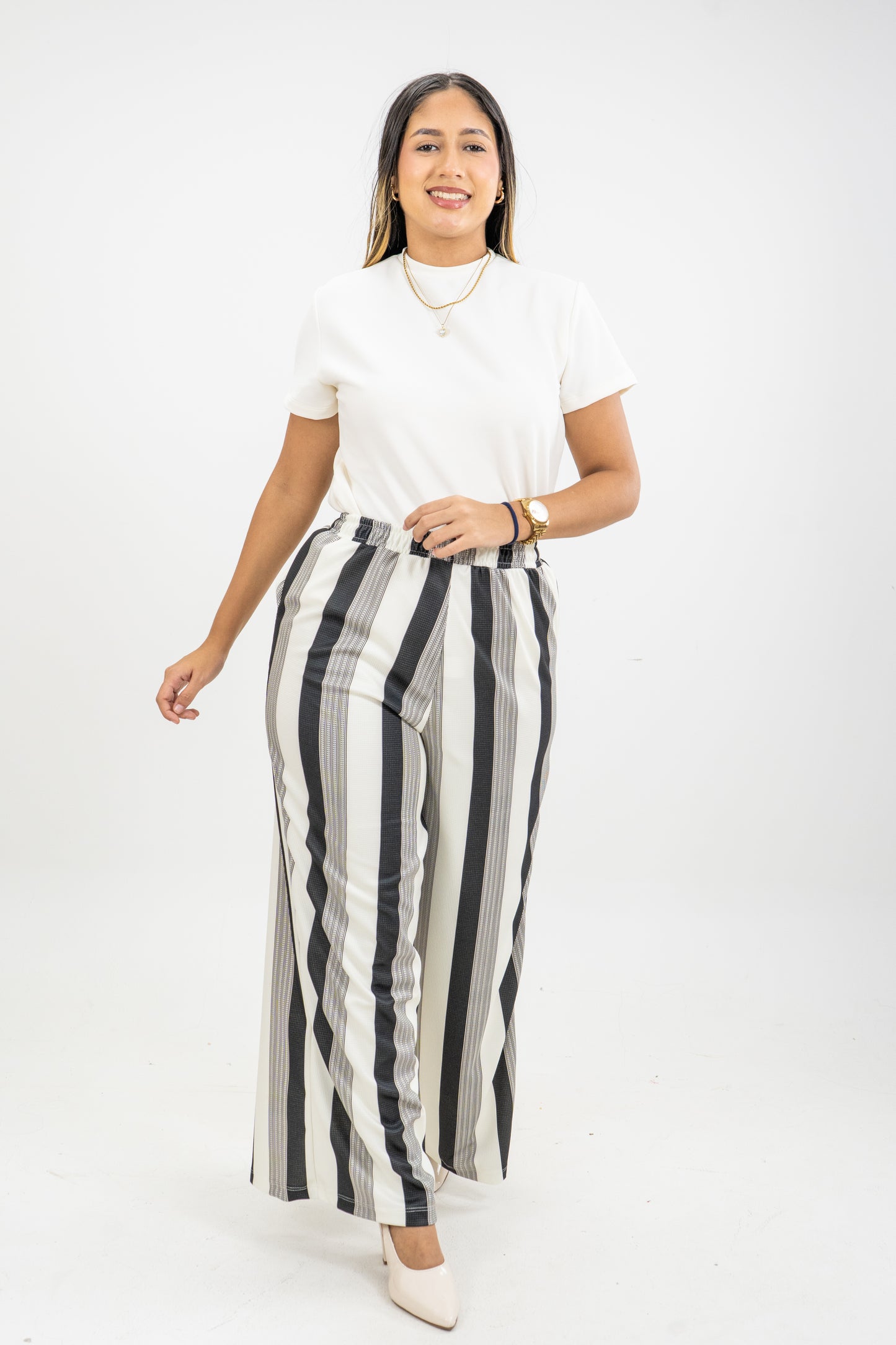 PANTALON AMBART ROMA - COLOR NEGRO/GRIS