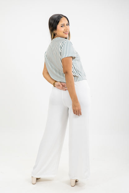 CAMISETA EN MALLA - COLOR VERDE