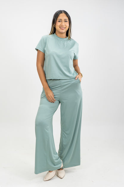 PANTALON ROMA - COLOR VERDE MENTA