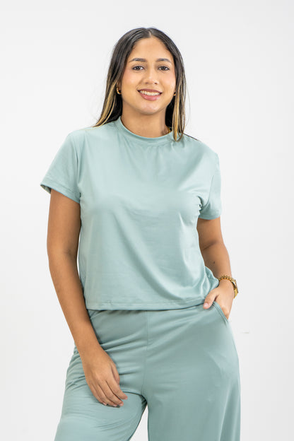 BLUSA ROMA - COLOR VERDE MENTA