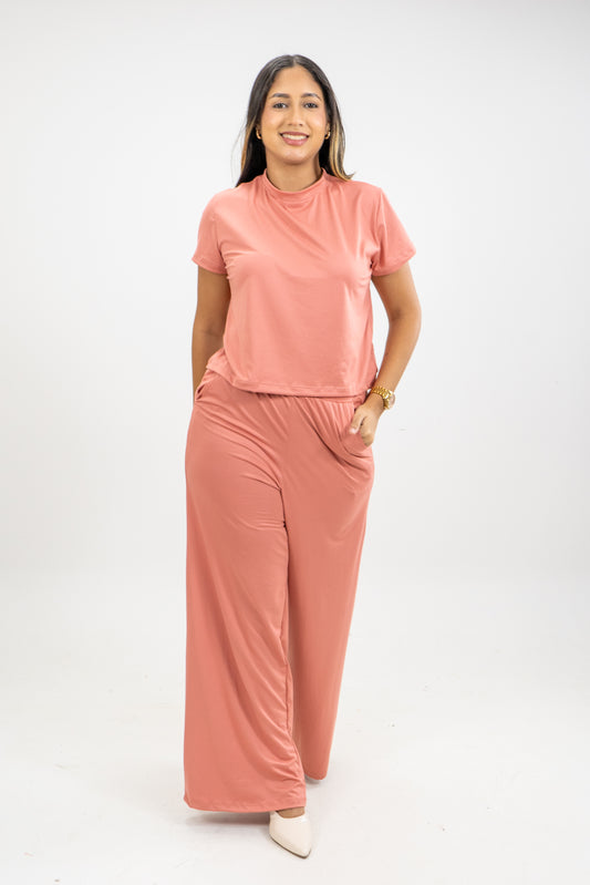 BLUSA ROMA - COLOR PALO DE ROSA