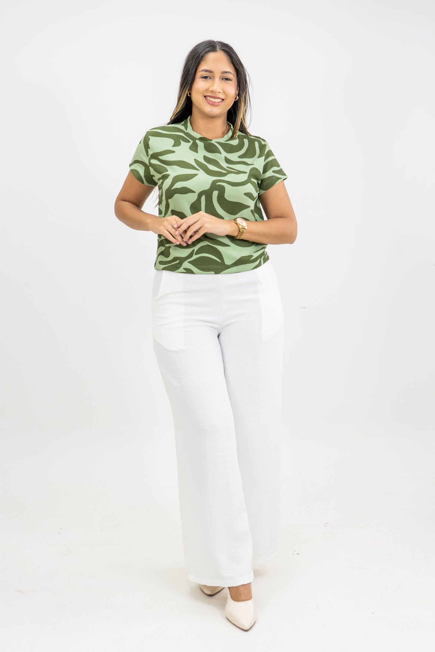 CAMISETA ROMA - COLOR VERDE CLARO