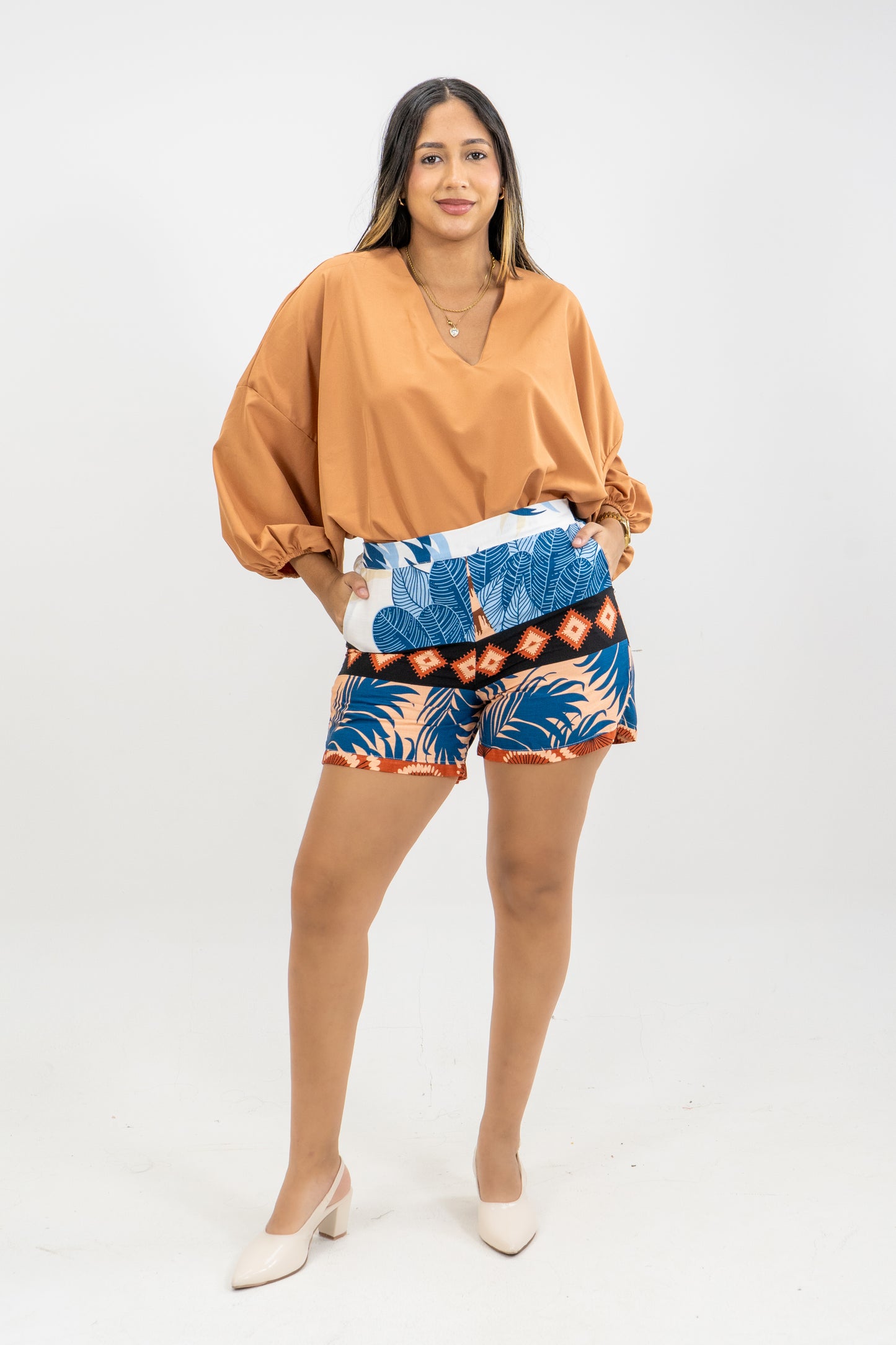 SHORT HADDI - COLOR AZUL