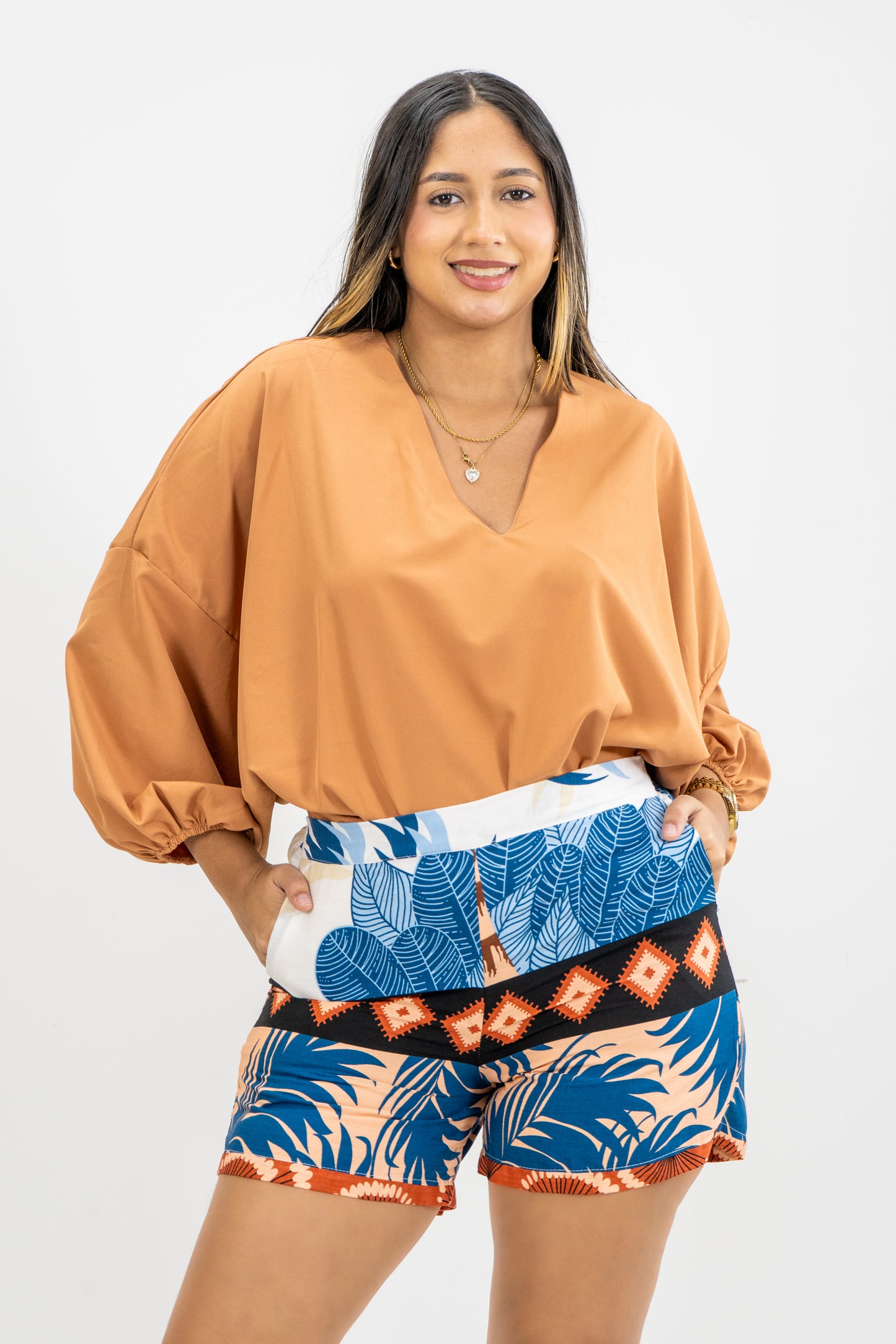 SHORT HADDI - COLOR AZUL