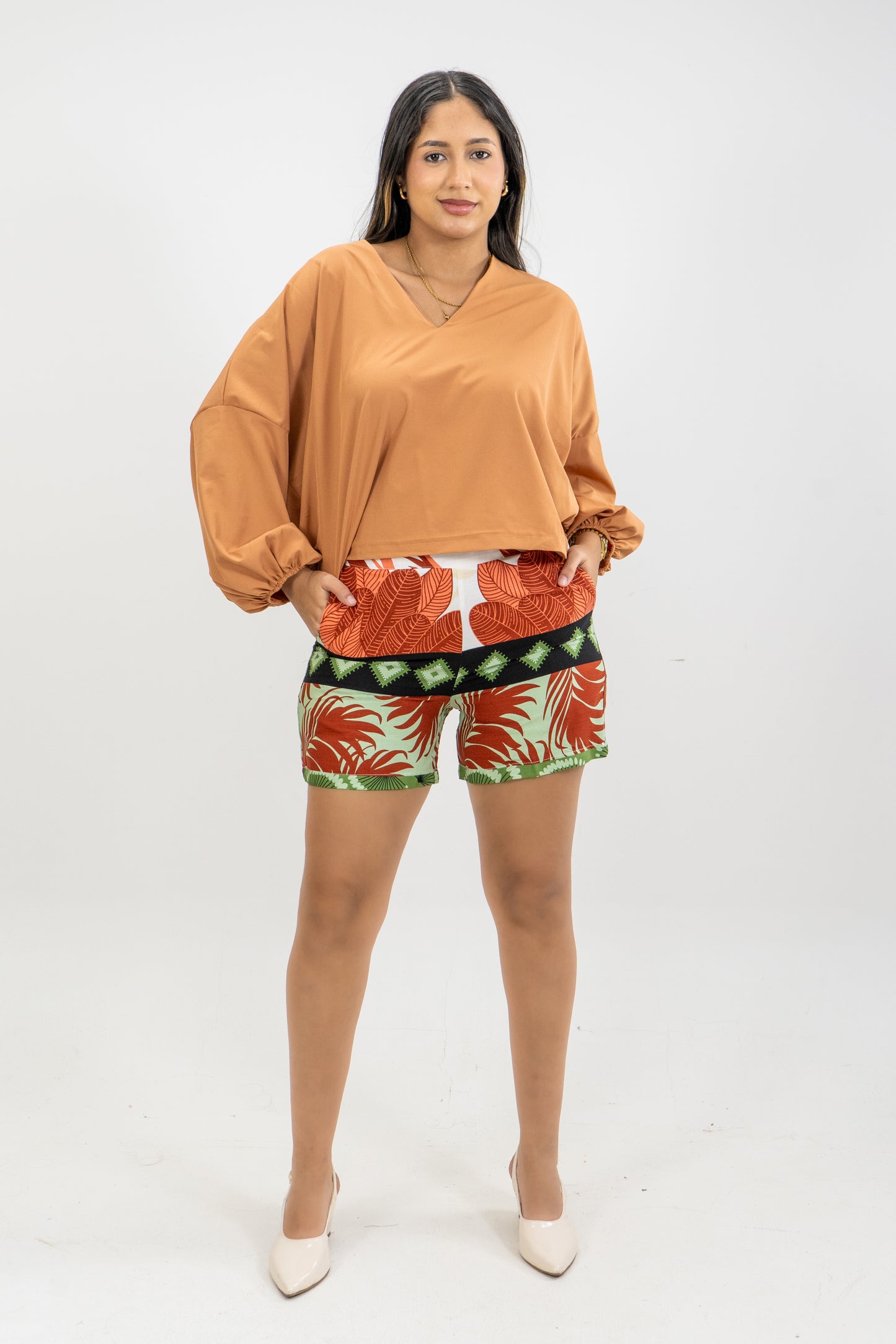 SHORT HADDI - COLOR NARANJA