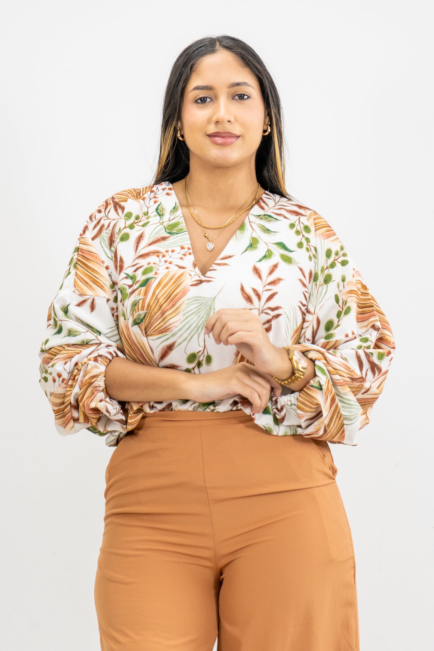 BLUSA AMIX - COLOR MARRON