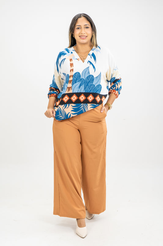 BLUSA CAMELIA - COLOR AZUL