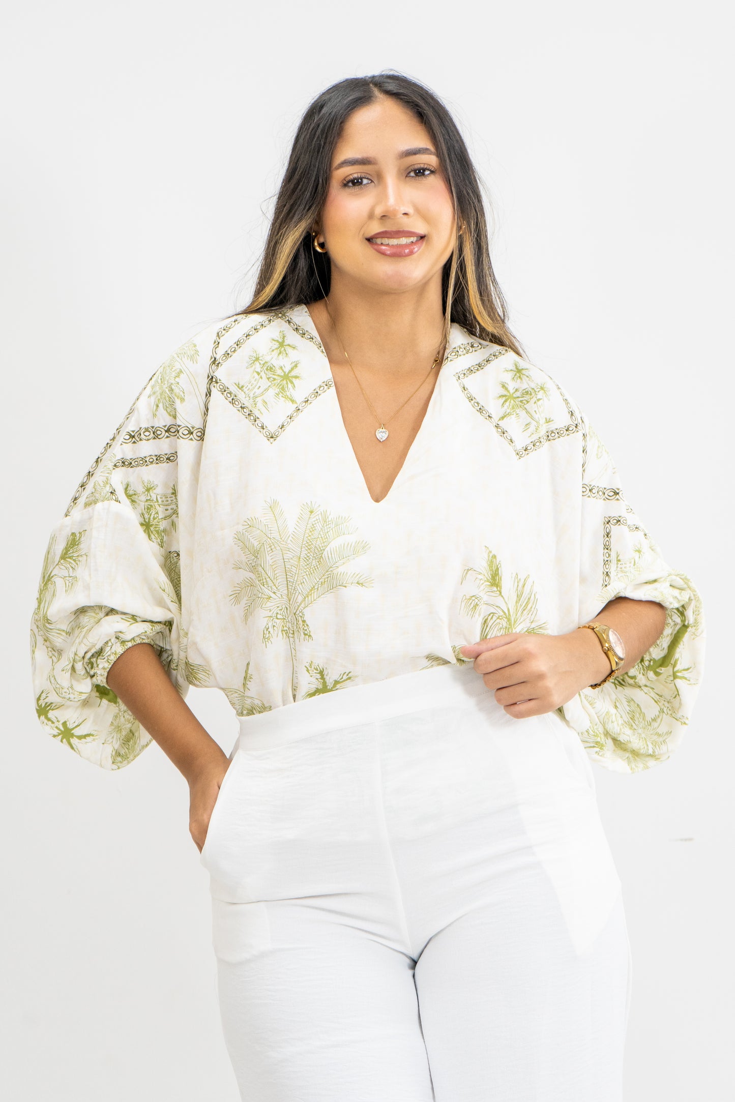 BLUSA AMIX - COLOR VERDE