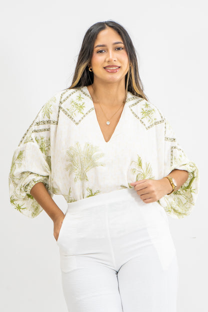 BLUSA AMIX - COLOR VERDE