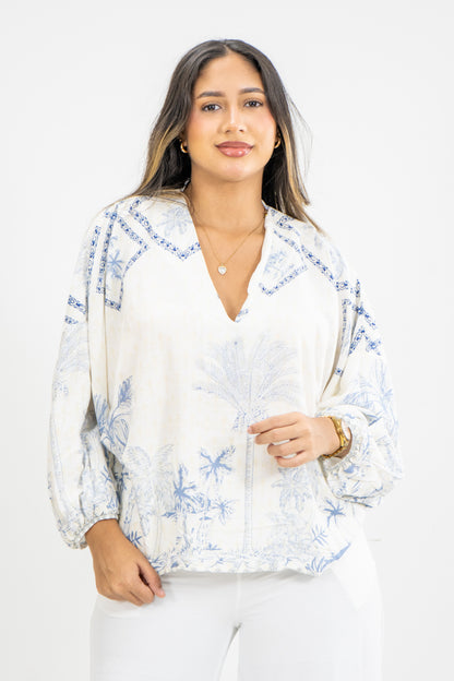 BLUSA AMIX - COLOR AZUL