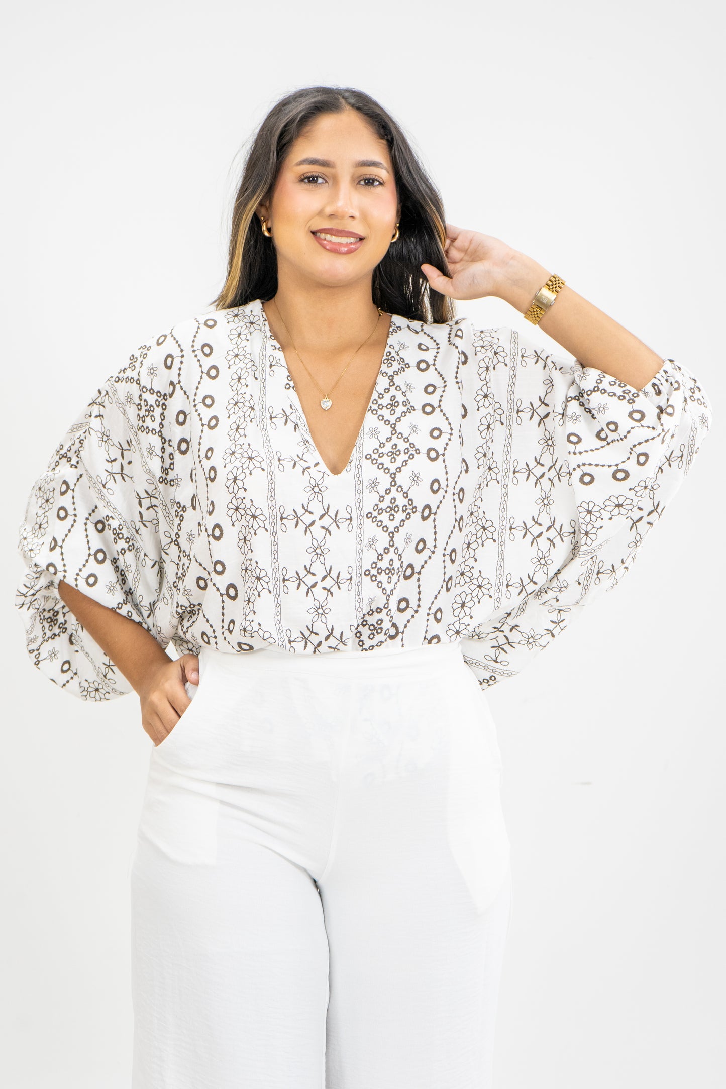 BLUSA AMIX - COLOR GRIS