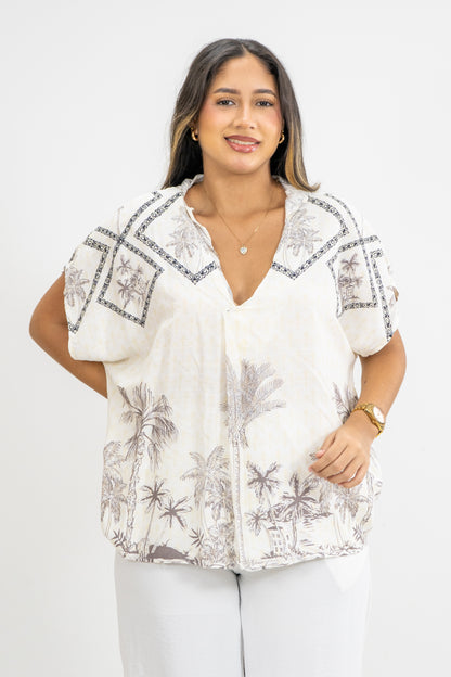 BLUSA PATY -  COLOR GRIS