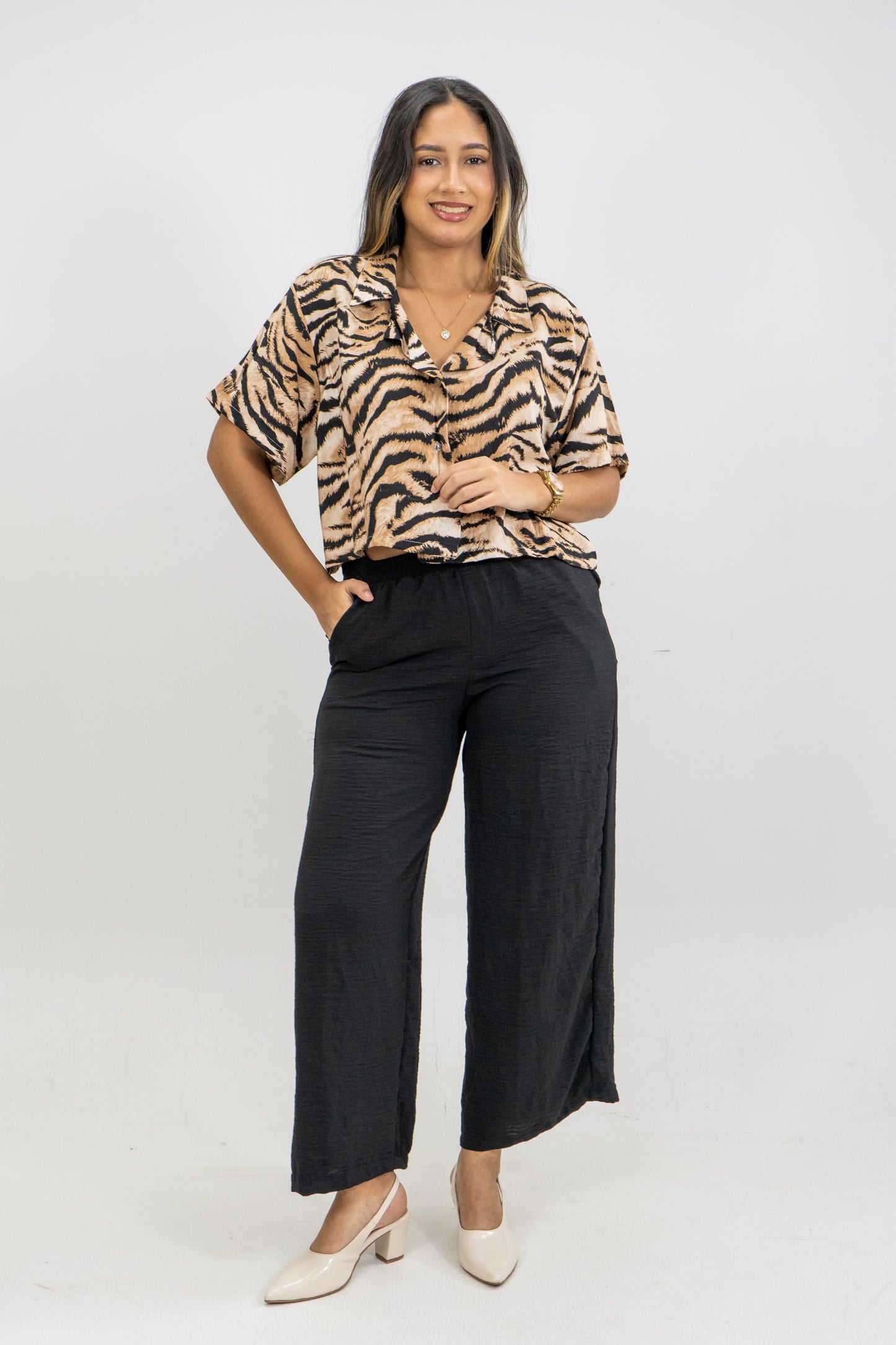 CAMISA ARIADNA - COLOR ANIMAL PRINT