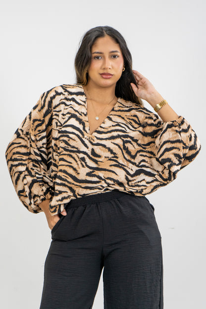 BLUSA AMIX - COLOR ANIMAL PRINT
