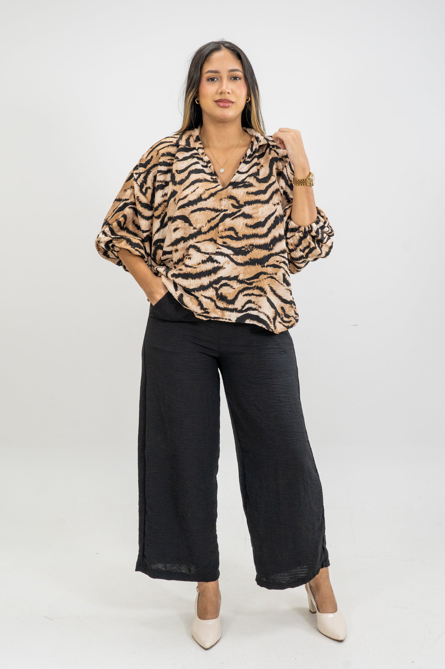 BLUSA VIVI- COLOR ANIMAL PRINT