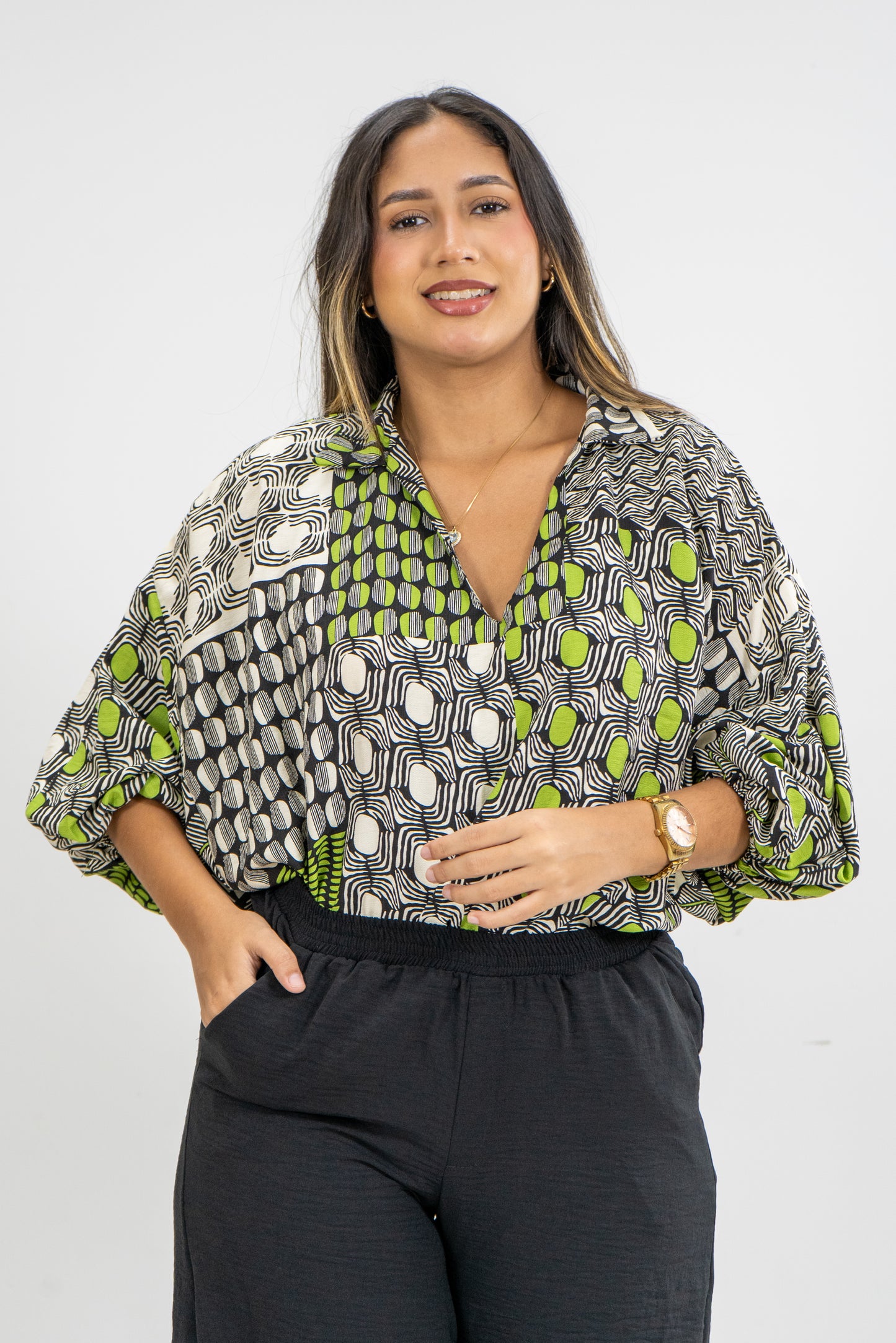 BLUSA VIVI- COLOR VERDE