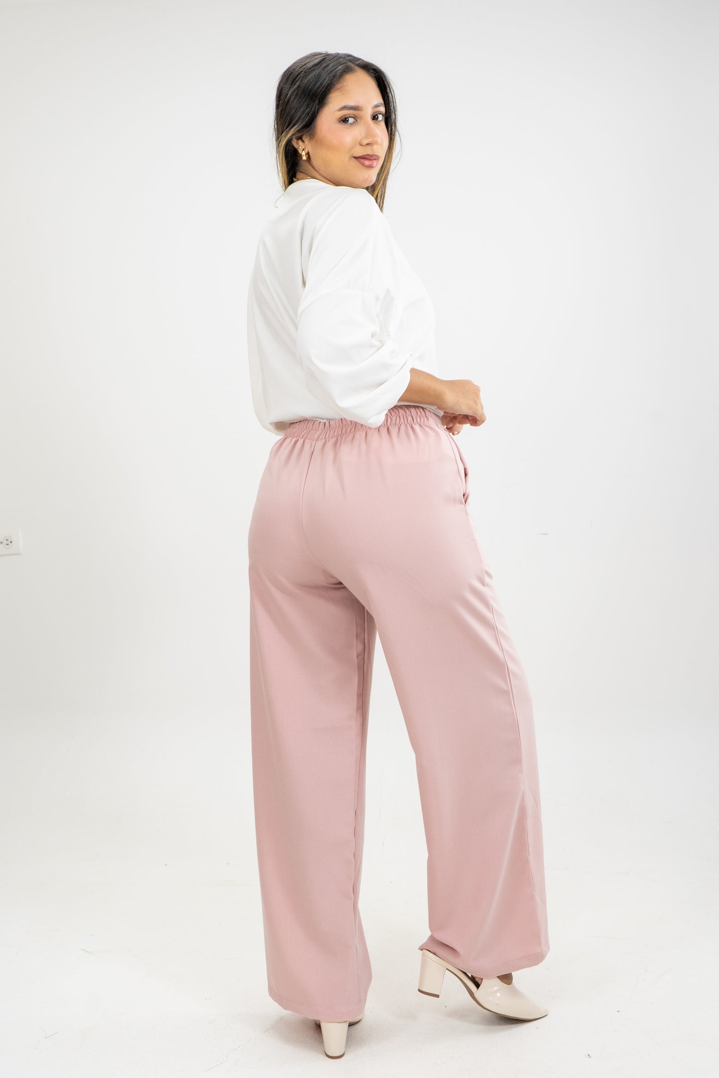 PANTALON SUGAR - COLOR PALO DE ROSA
