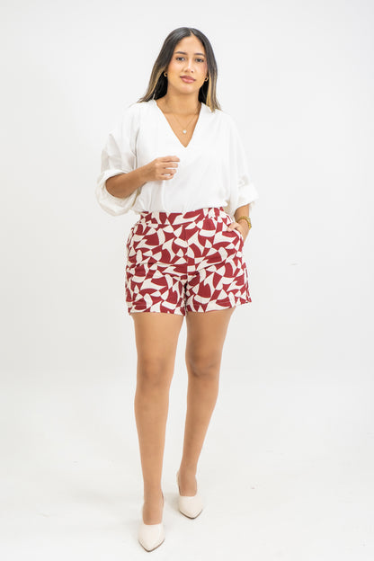 SHORT HADDI - COLOR ROJO