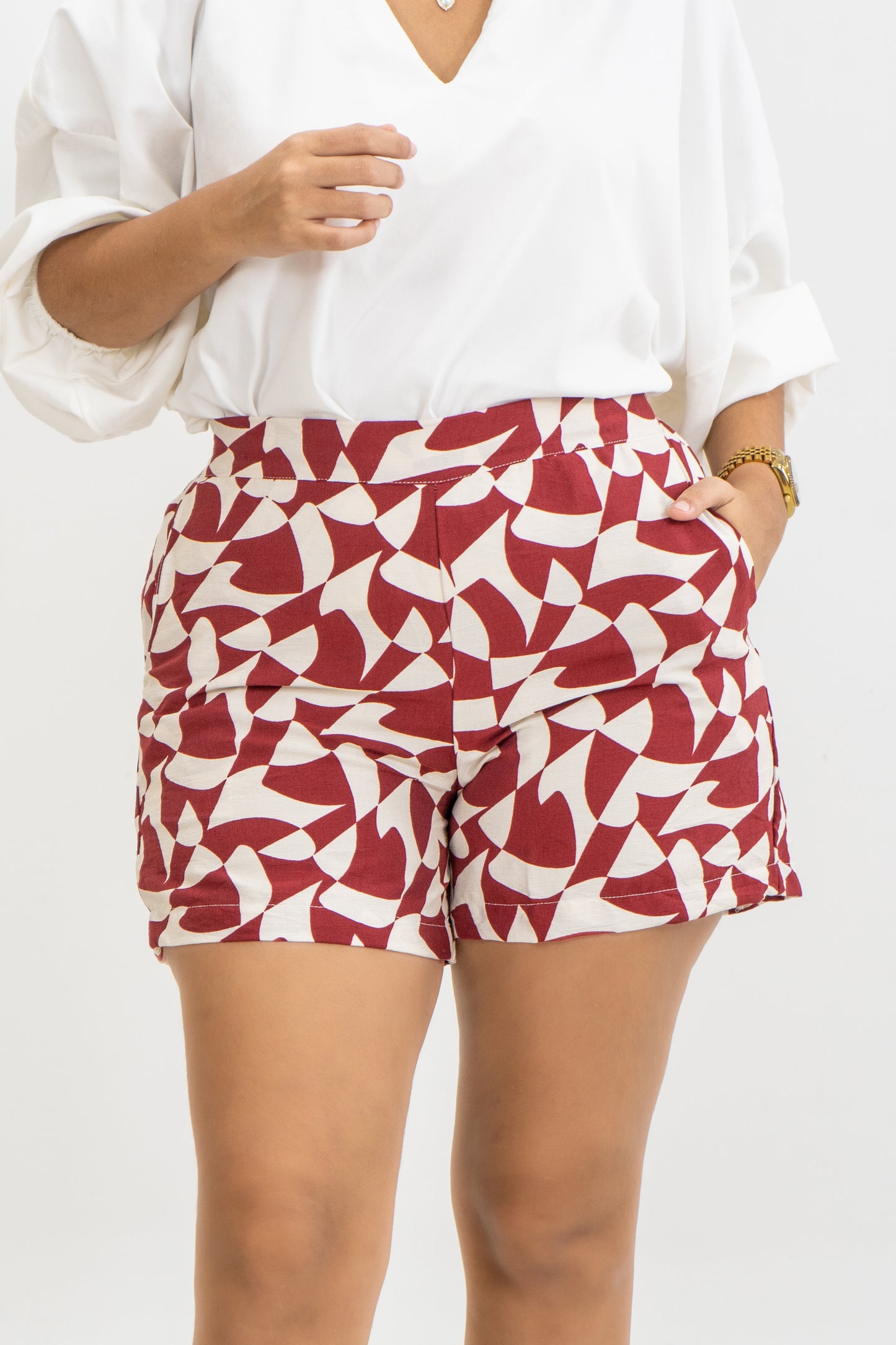 SHORT HADDI - COLOR ROJO