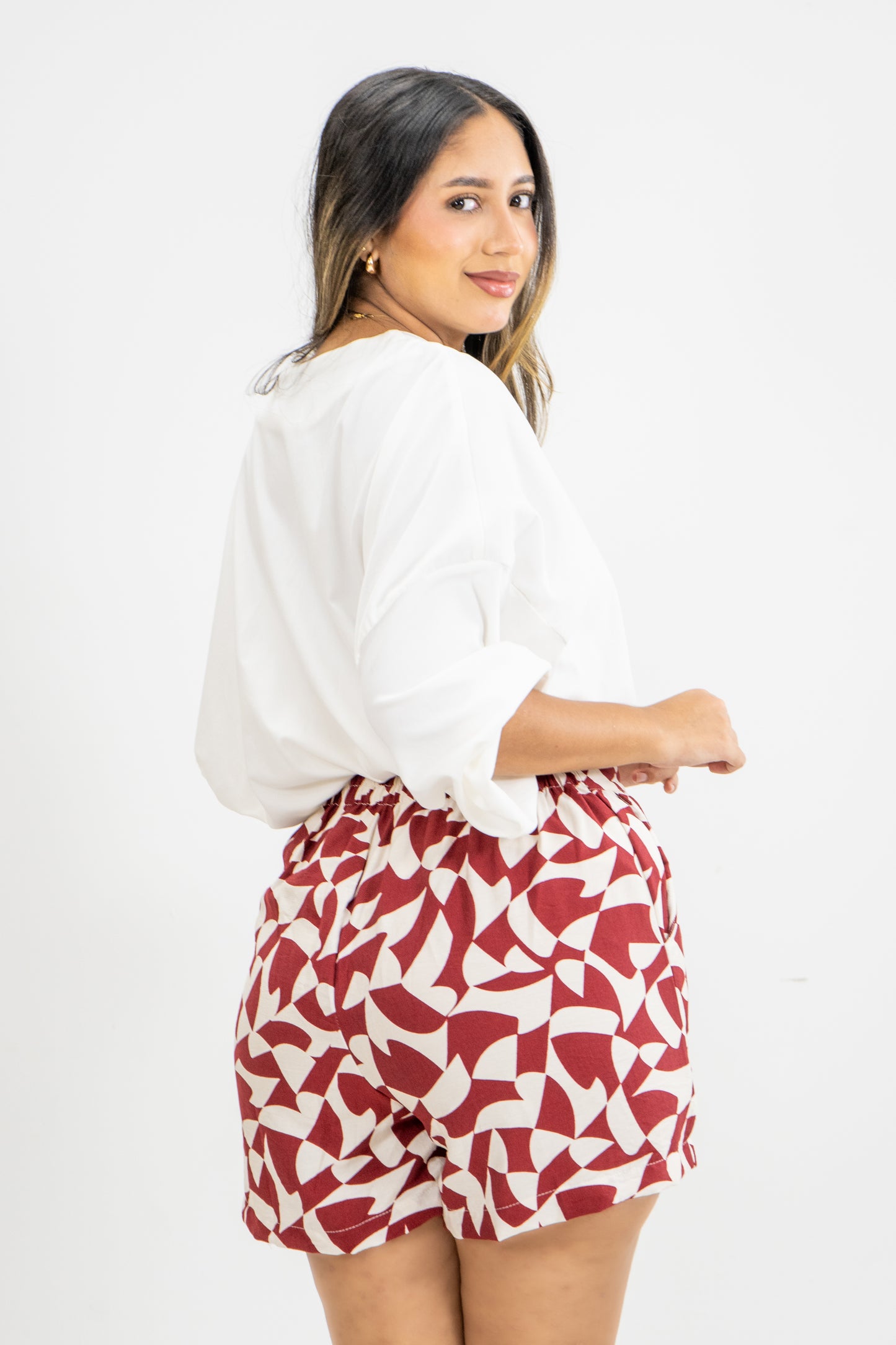 SHORT HADDI - COLOR ROJO