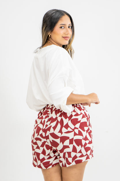 SHORT HADDI - COLOR ROJO