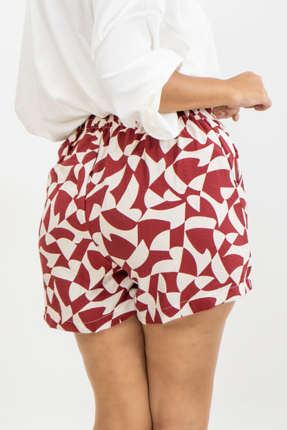 SHORT HADDI - COLOR ROJO