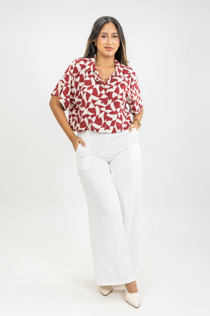 CAMISA ARIADNA - COLOR ROJO