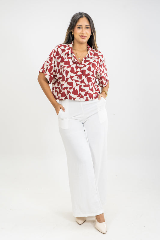 CAMISA ARIADNA - COLOR ROJO