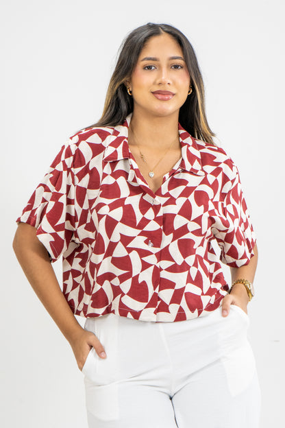 CAMISA ARIADNA - COLOR ROJO