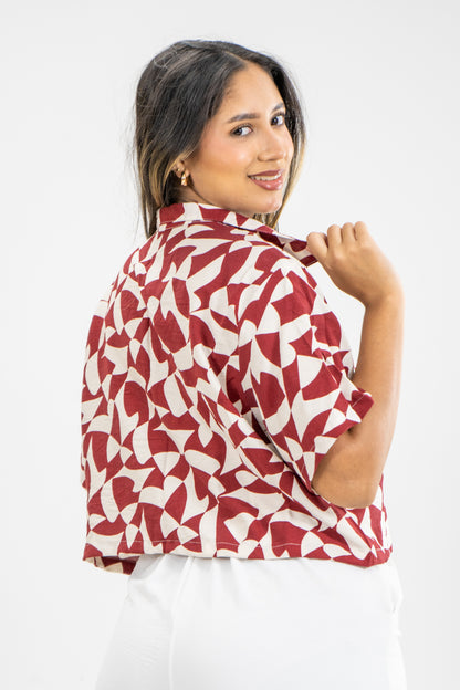 CAMISA ARIADNA - COLOR ROJO