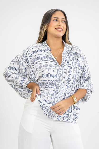 BLUSA VIVI- COLOR AZUL