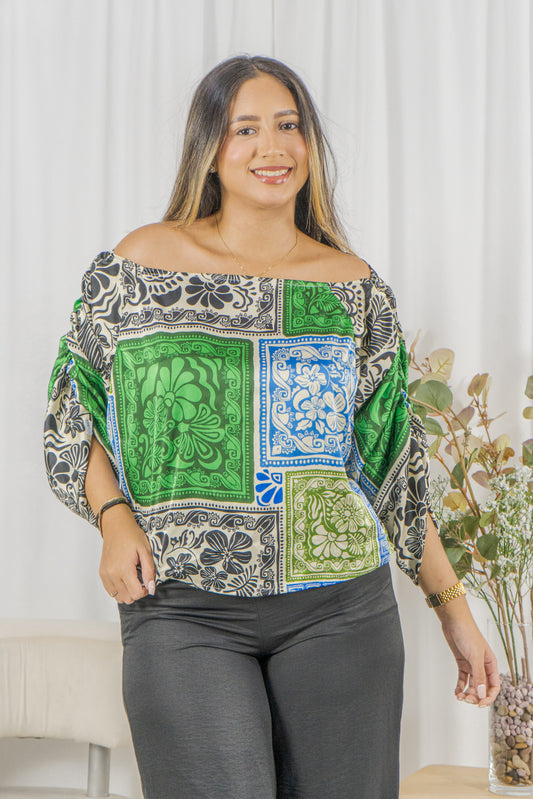 BLUSA GENOVA QUEEN VERDE