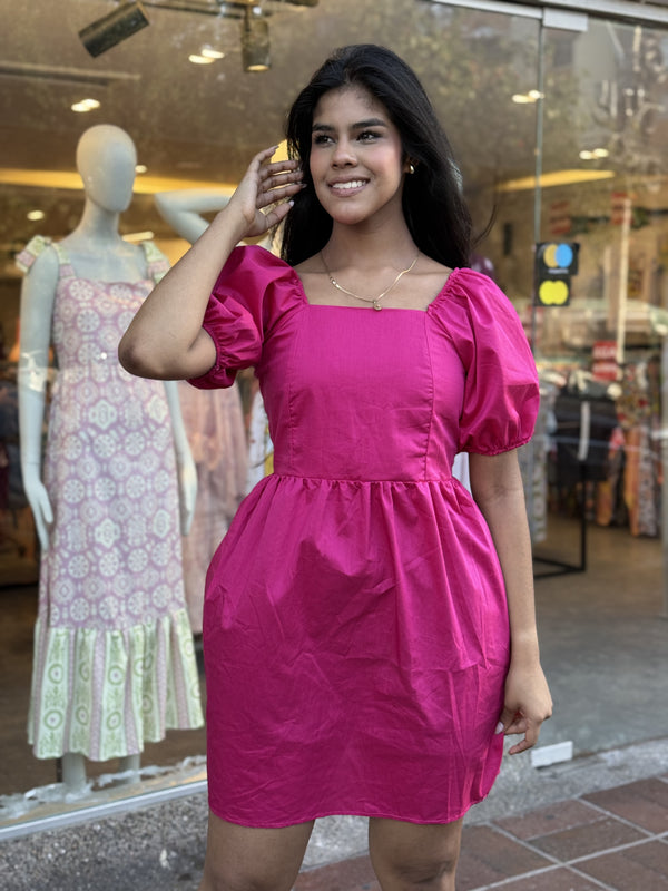 VESTIDO SOFIA - FUCSIA