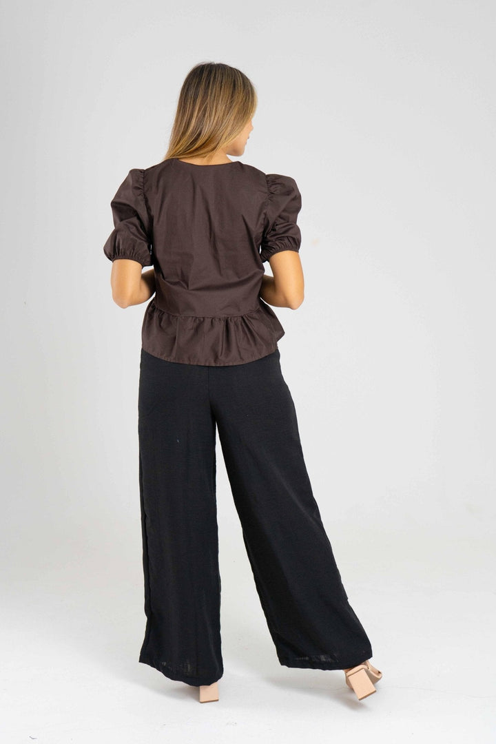 BLUSA EVA II - MARRON - Sofisticadas