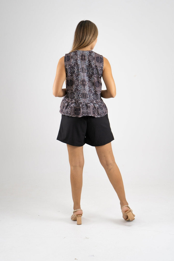 BLUSA JEES III - ANIMAL PRINT TRADICIONAL - Sofisticadas