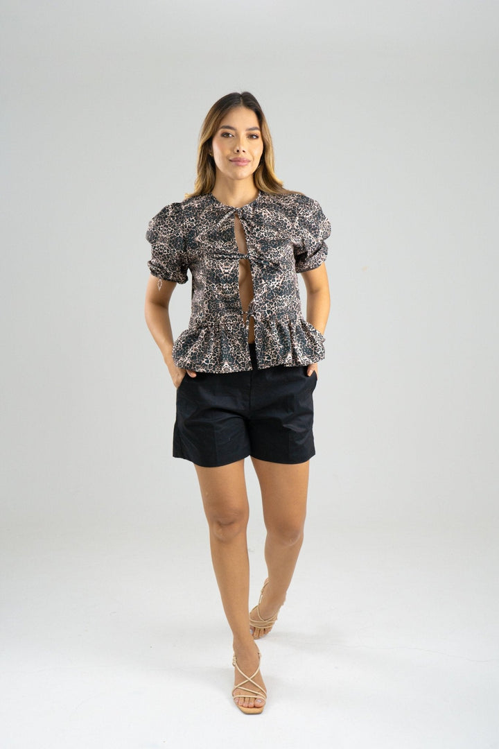 BLUSA LYON - ANIMAL PRINT V - Sofisticadas